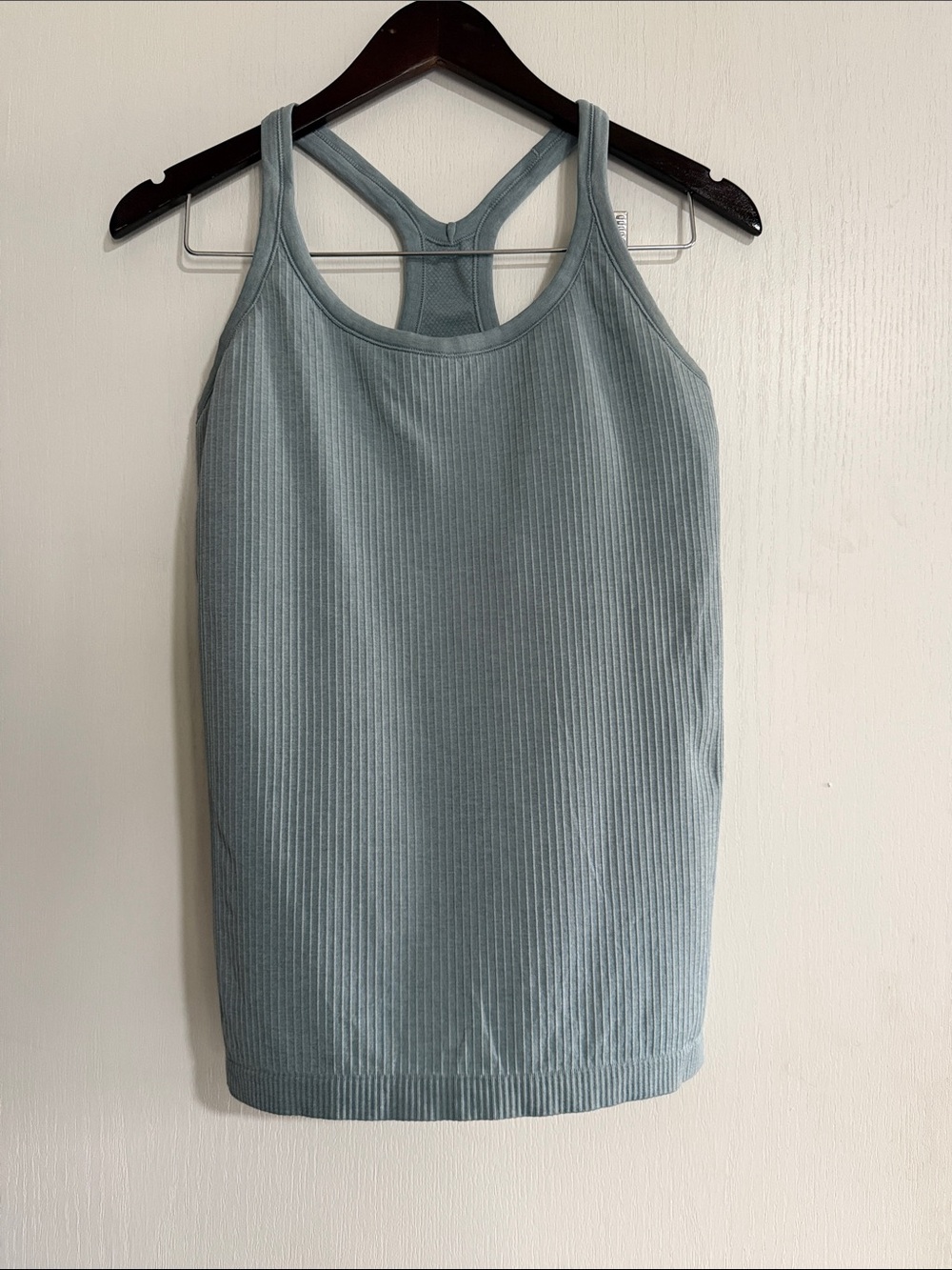 Lululemon Athletica Ebb to Street Ribbed Racerback Tank — Sage Blue